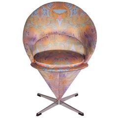 Verner Panton Cone Chair in Pucci Silk 2