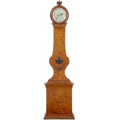 Large 19th Century Swedish Birch Mora Longcase Clock