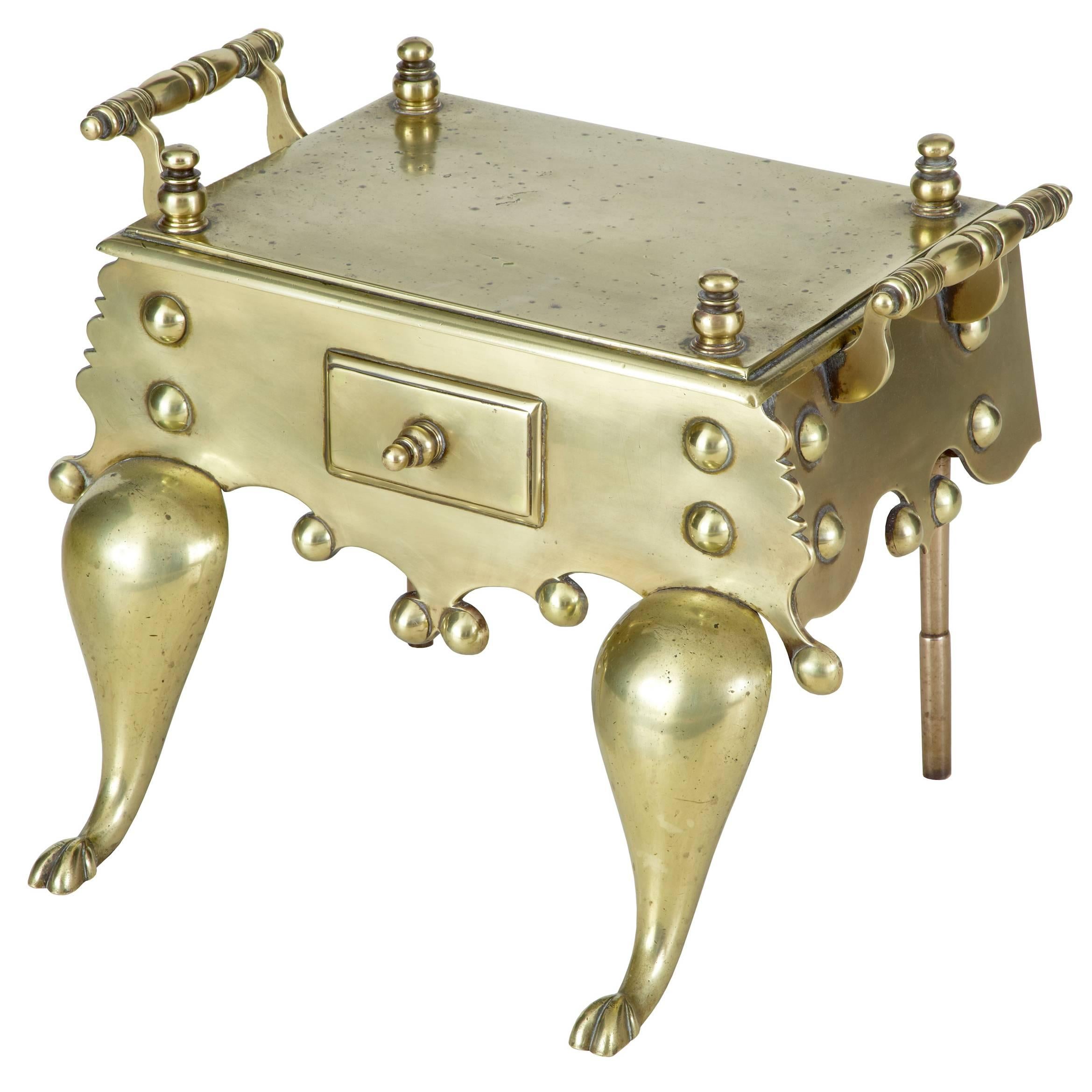 19th Century Brass Victorian Trivet Footman