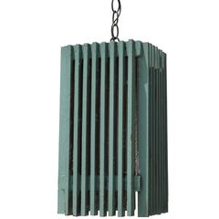 Mid-Century Modern Wood Pendant
