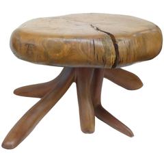 Monumental Free-Edge Wood Table