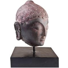 Early 1900s Thai Stone Buddha Head