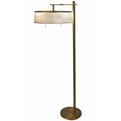 Kurt Versen Brass Flip-Top Floor Lamp