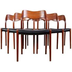 Teak Dining Chairs by Moller Model 71