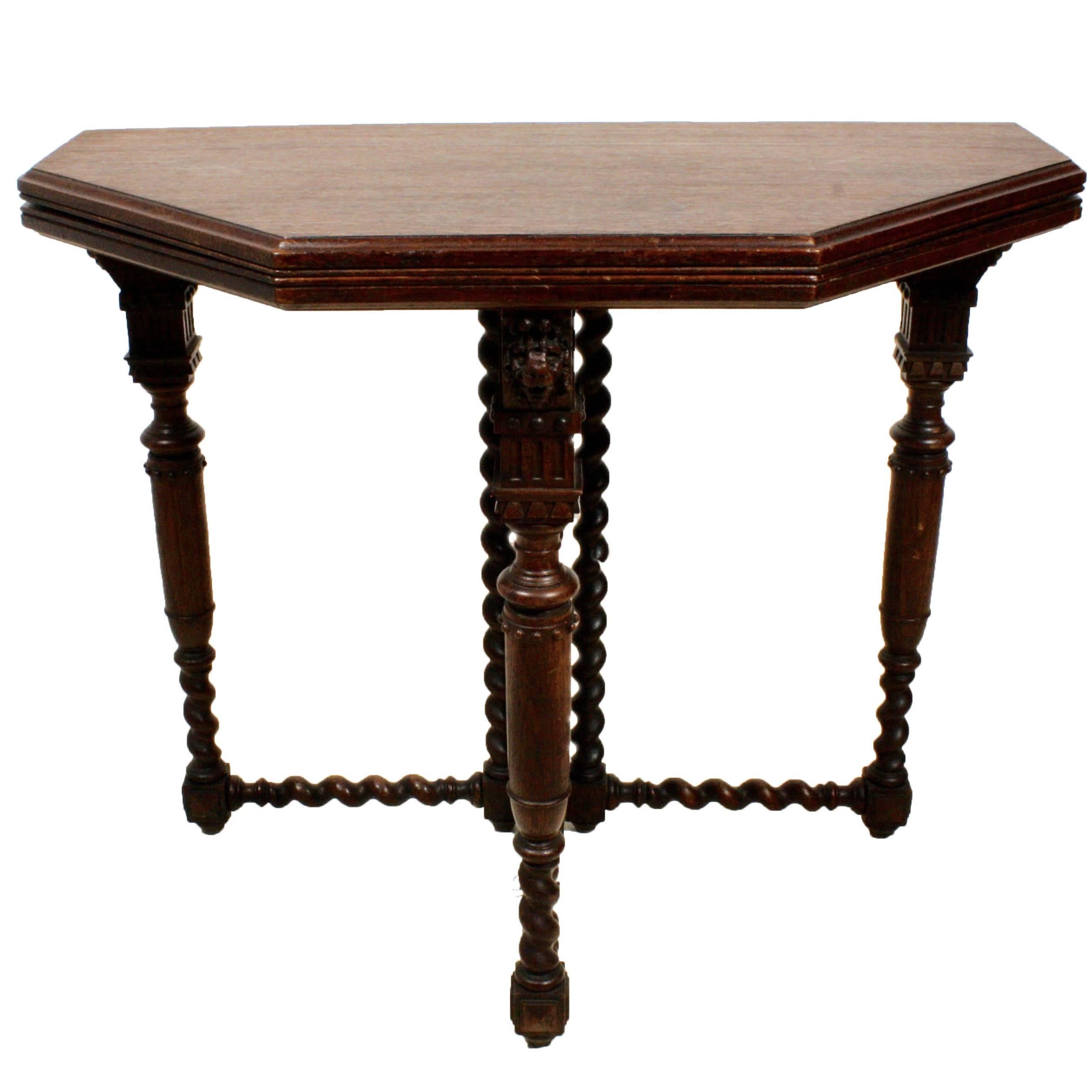 Dutch Convertible Side Table/Gaming Table, circa 1900