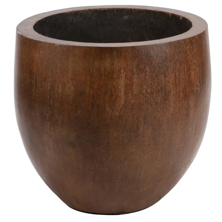 Stained Palm Tree Trunk Planter at 1stDibs palm tree stump planter