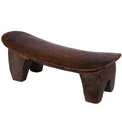 Antique Carved Wood Tribal Seat-Lobi Tribe/ Africa