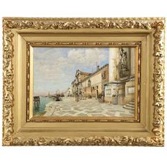 Venetian Street Scene Painting by William Graham American, circa 1891
