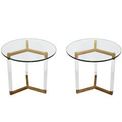 Charles Hollis Jones Tripod Side Tables from the "Metric Collection"