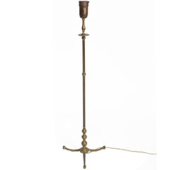 Neoclassical Style 1940s Bronze Floor Lamp