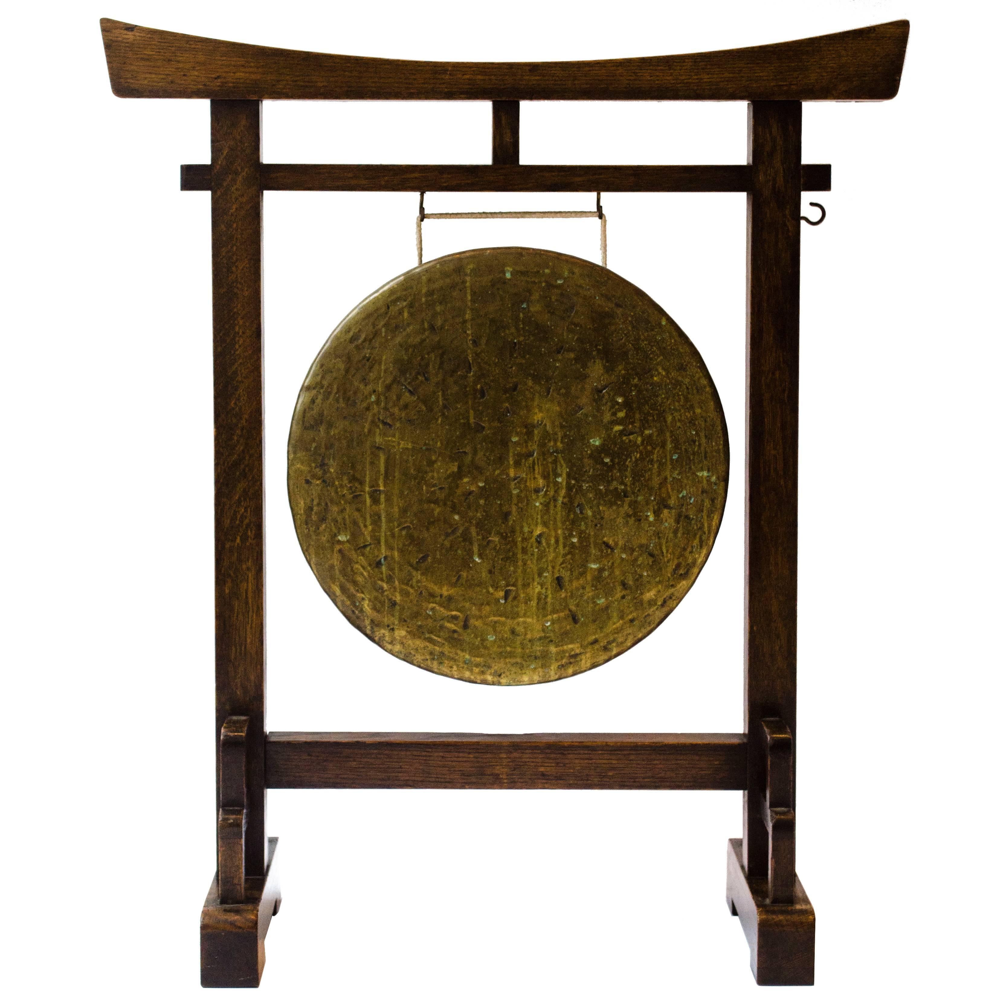 E.W. Godwin. An Anglo-Japanese Ebonised Dinner Gong.