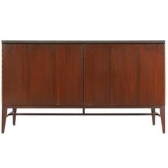 Paul McCobb “Irwin Collection” Credenza with Bi-Folding Doors & Black Marble-Top 4