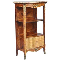 19th Century French Kingwood Bookcase Cabinet
