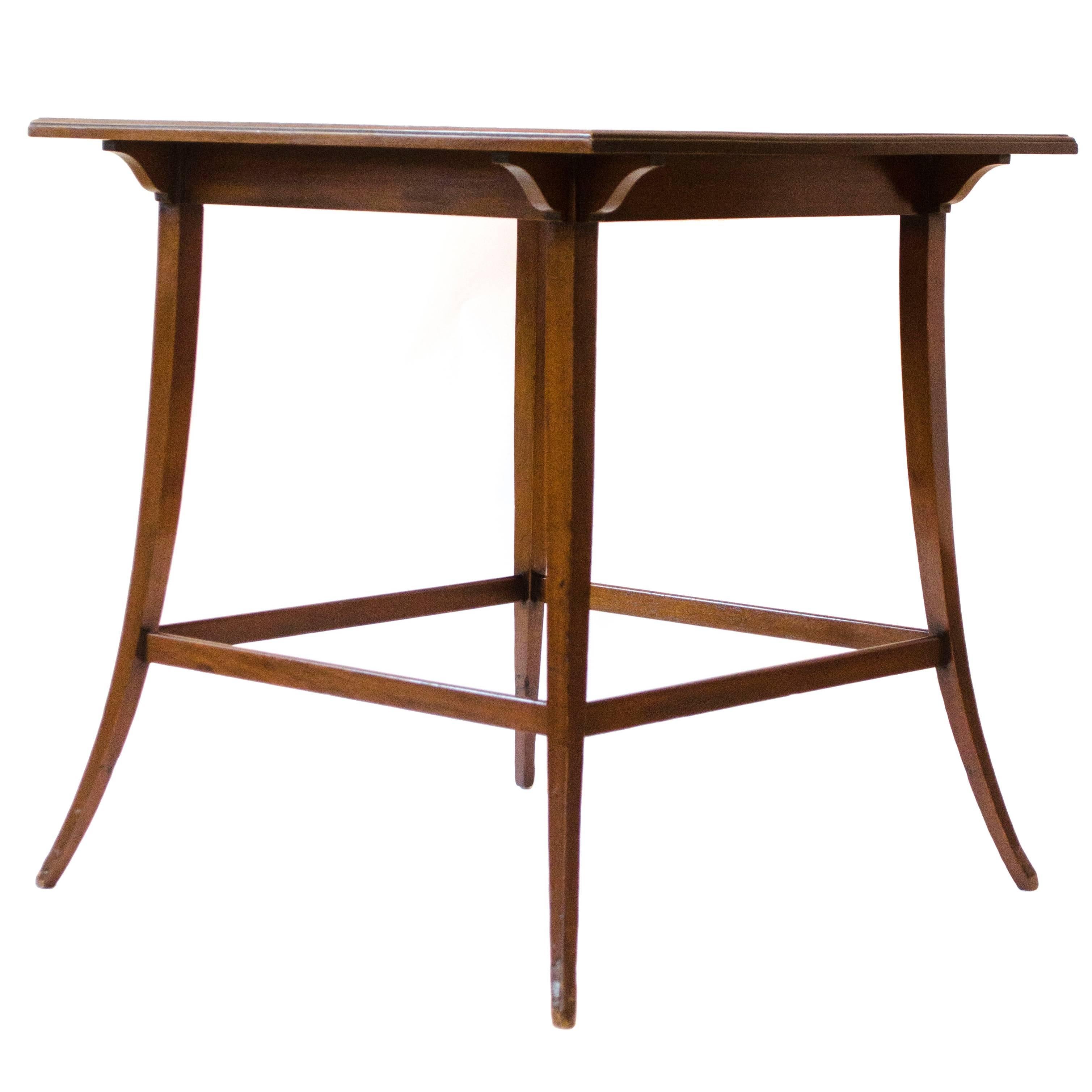 Mahogany Tea Table Attributed to E W Godwin