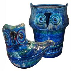 Two Owls from Rimini Blue Series