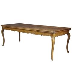 20th Century French Cherry Extending Farmhouse Dining Table