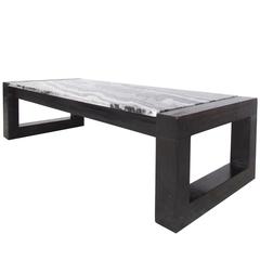 Contemporary Modern Marble-Top Cocktail Table 4