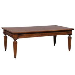 Italian Neoclassical Style Walnut Coffee Table