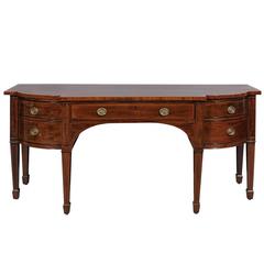 Early 19th Century English Mahogany Breakfront Sideboard with Crossbanding 5