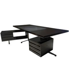 Rosewood Executive Desk by Osvaldo Borsani for Tecno Milano 12