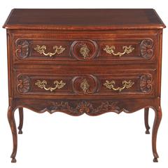 Louis XV Provençal Style Oak Chest of Drawers, Early 1900s