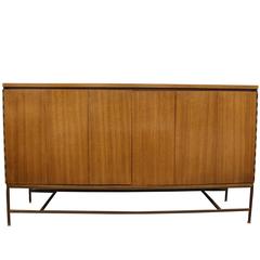 Paul McCobb for Calvin Irwin Collection Mahogany and Brass Credenza Paul McCobb for Calvin Irwin Collection Mahogany and Brass Credenza