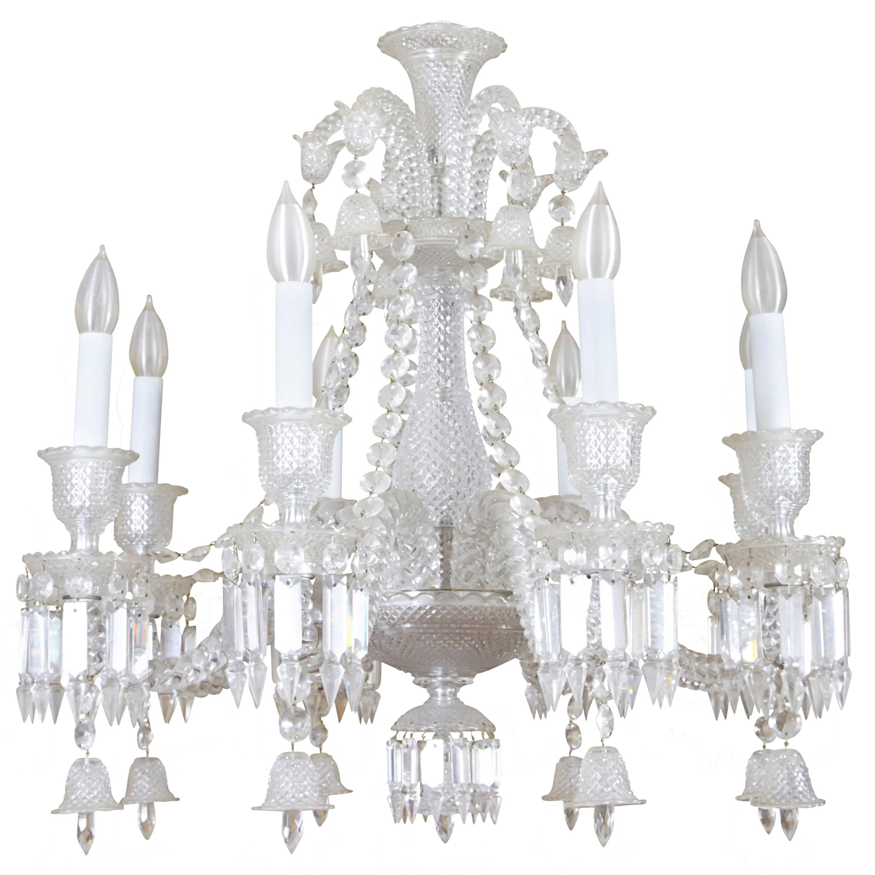 Baccarat Eight Arm Crystal Chandelier