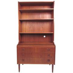 Mid-Century Scandinavian Modern Teak Secretary Desk 12