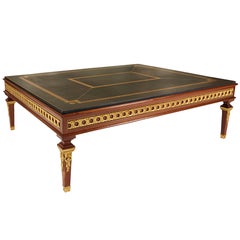 Neoclassical Mahogany Ormolu-Mounted Coffee Table