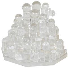 Modern Abstract Lucite Sculpture 1