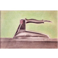 "Steam Iron, " Art Deco-Moderne Vintage Industrial Design Drawing