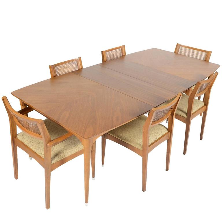B.P. John Walnut Correlaire Collection Dining Set For Sale at 1stDibs