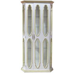Allan Keith Distress Paint Decorated Display Cabinet