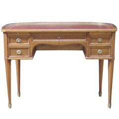 Louis XVI Style Leather Top Desk