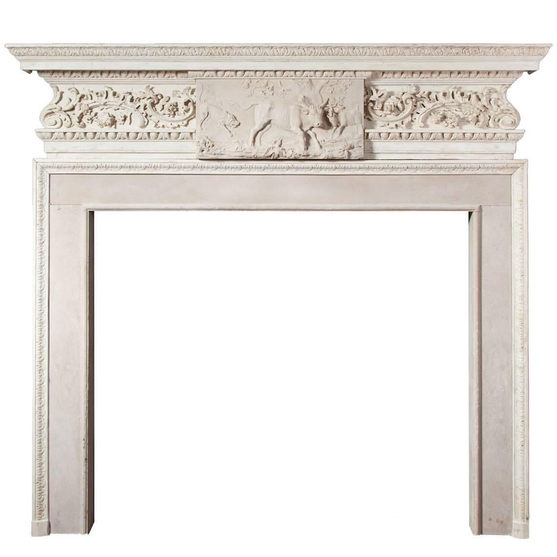 18th Century Sir Henry Cheere Fireplace For Sale