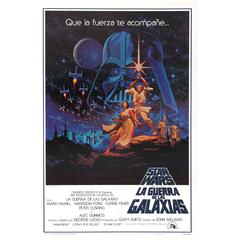 Original Vintage 1977 Iconic Movie Poster by The Hildebrandt Bros for Star Wars 6
