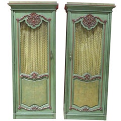 Pair of Italian Style Painted Cabinets