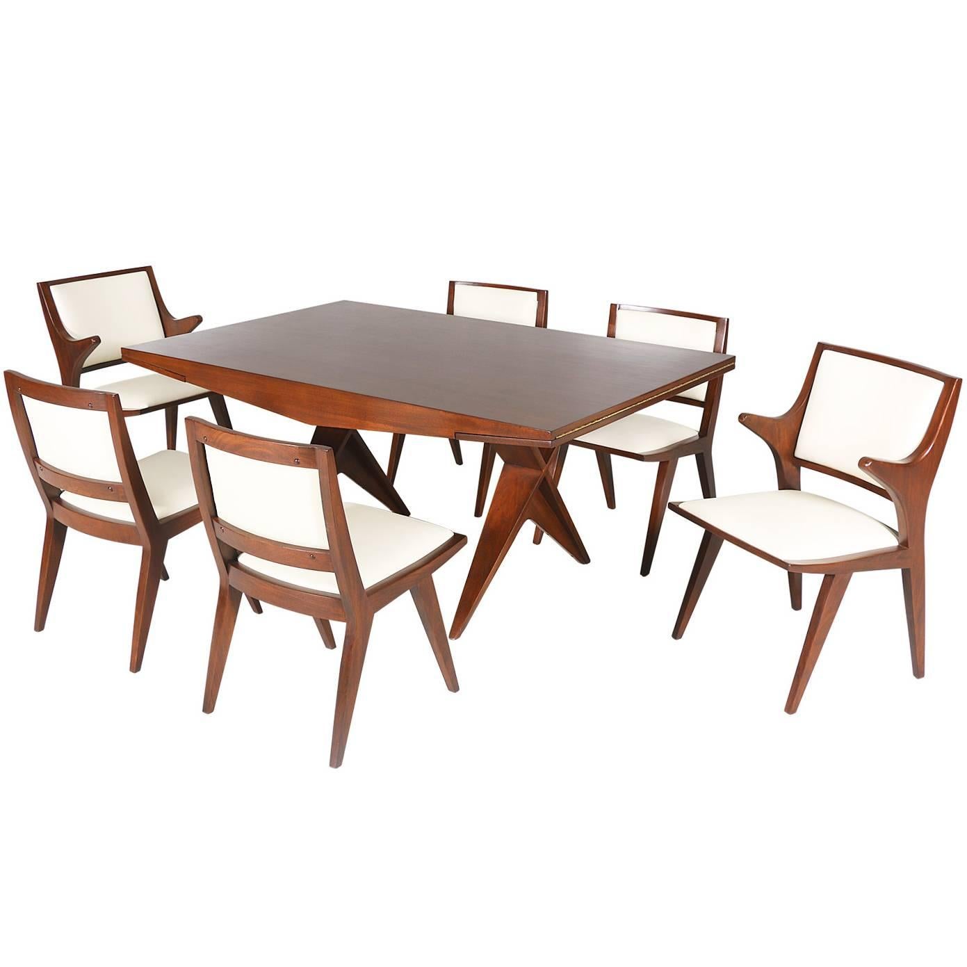 Rare Architectural Dining Table by Dan Johnson for Hayden Hall Furniture