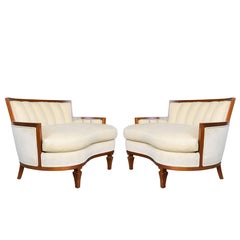 Pair of Italian Kidney Shaped Settees