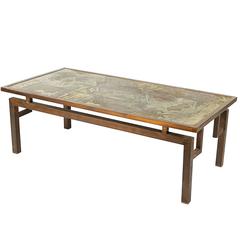 Philip and Kelvin LaVerne "Chan" Etched Bronze Coffee Table 9