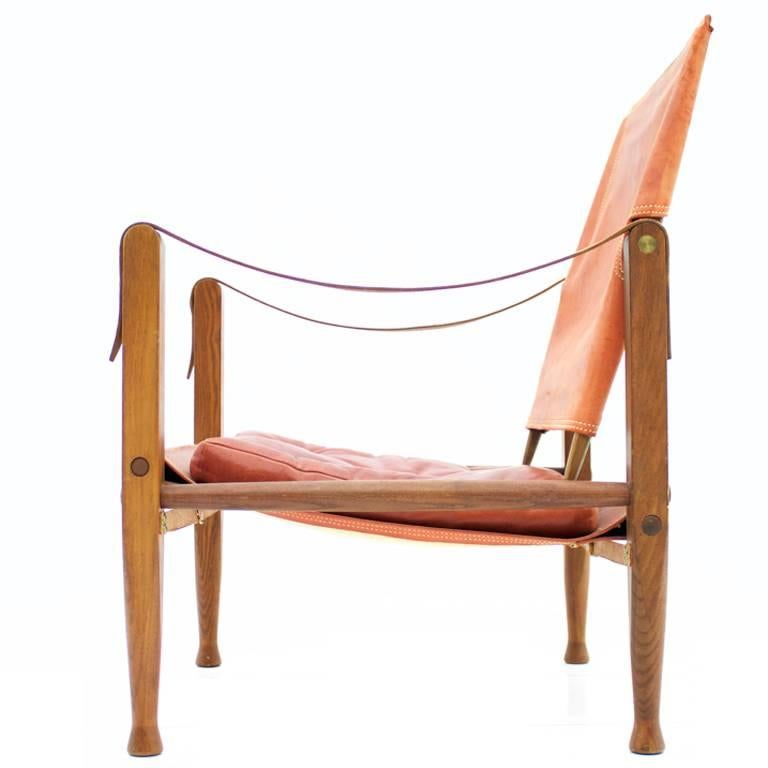 Safari-Stuhl „Safari“ von Kaare Klint von Rud Rasmussen, Dänemark im Angebot