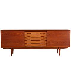 Danish Dyrlund Teak Credenza, 1960s 