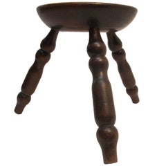 19th Century English Oak Stool