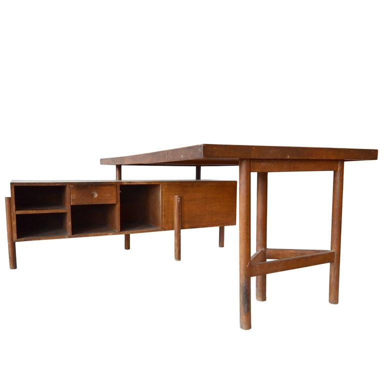Pierre Jeanneret "Junior Officer's Desk," 1957-1958 For Sale