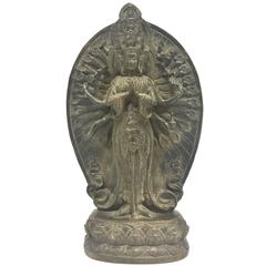 Fine Bronze Tibetan Thousand-Hand Kwan Yin, Goddess of Compassion