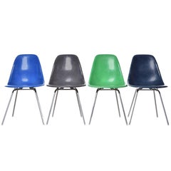 Set of Four Eames DSX Herman Miller USA Chairs