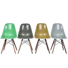 Set of Four Eames DSW Herman Miller USA Chairs