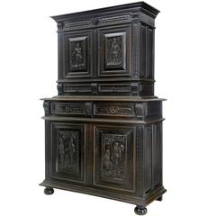 19th Century Italian Carved Walnut Cabinet 4