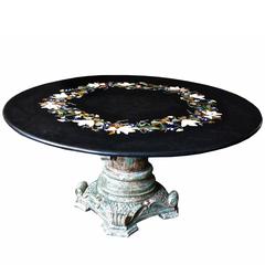 Large Italian Pietra Dura Centre Table, Late 19th Century 12