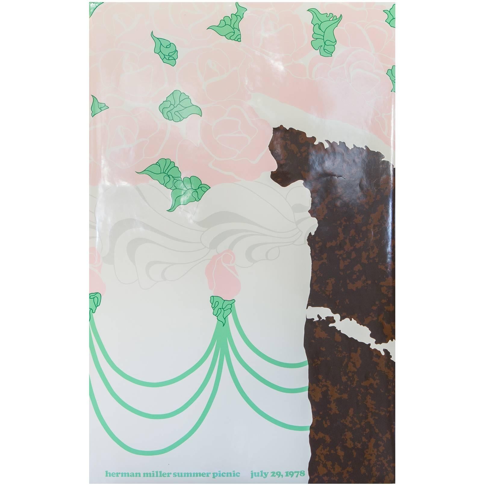 Herman Miller Summer Picnic Chocolate Cake Poster